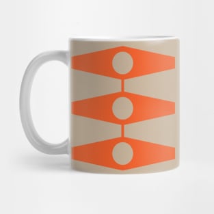 abstract eyes pattern (mix & match orange tan) Mug